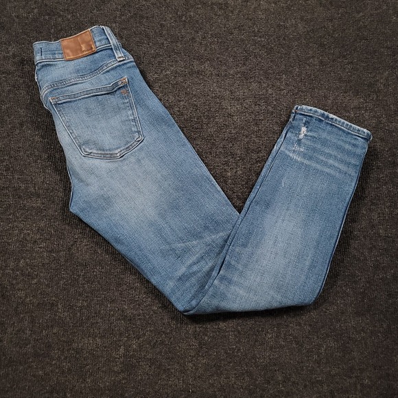 Madewell Denim - Madewell Women Slim Straight Jeans 28 Distressed Button Front